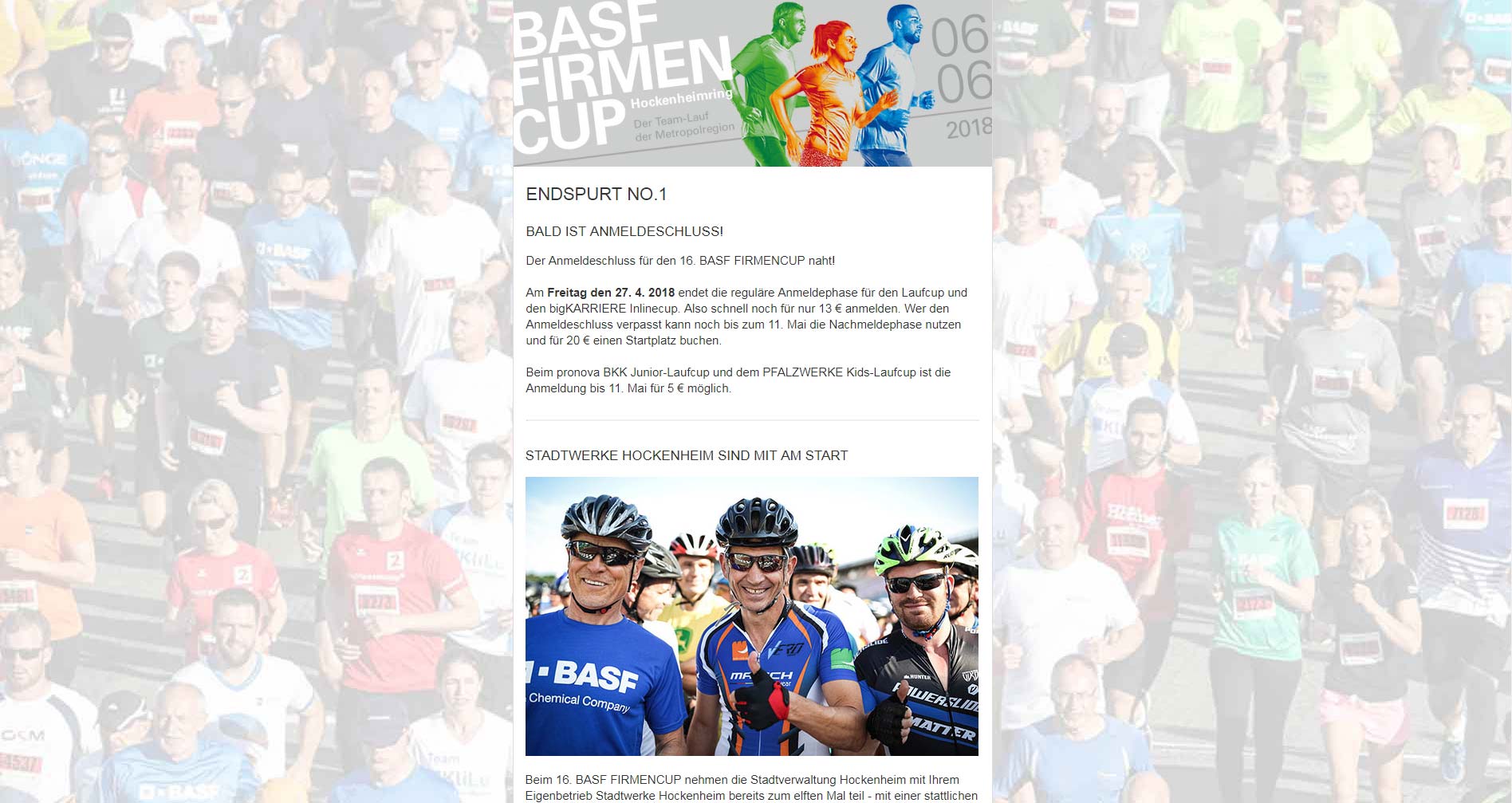 BASF Firmencup Newsletter