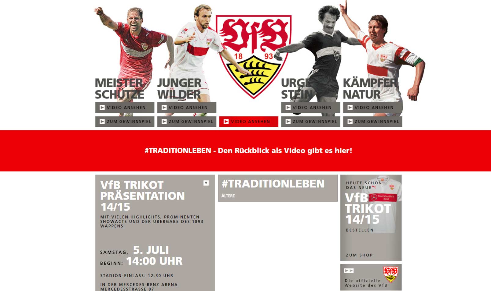 VFB Aktions-Website