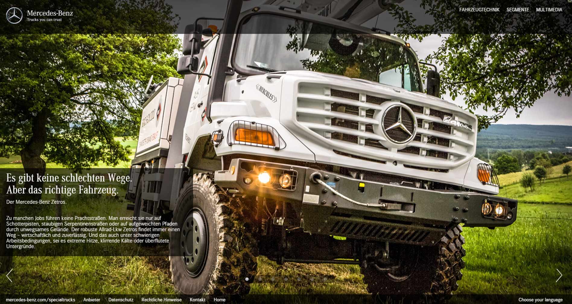 Mercedes-Benz Webspecial Zetros